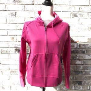 FINISH LINE FLEECE LINED ZIPPED HOODIE size L